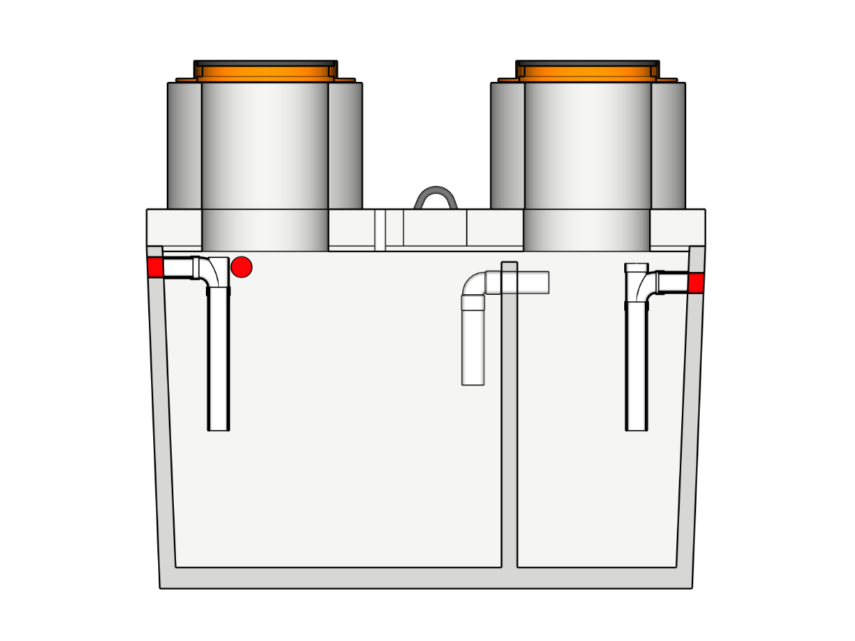 1000 Gallon Traffic Rated Sand/Oil Interceptor
