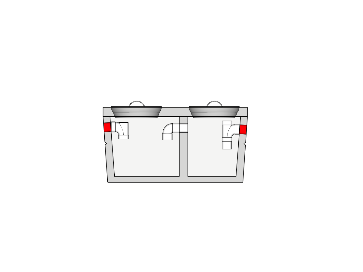 135 Gallon Sand Oil Interceptor with Lid