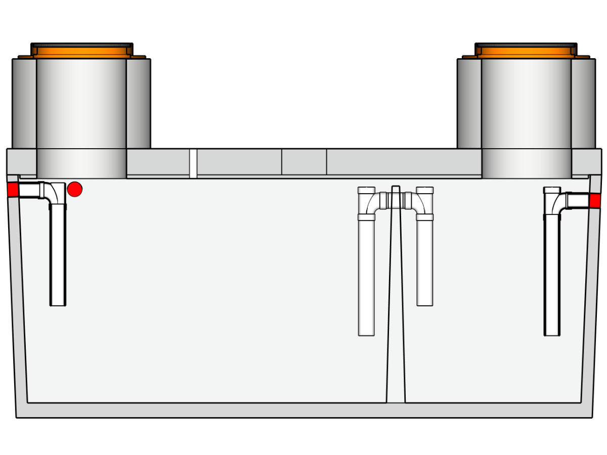 1500 Gallon Traffic Rated Grease Trap