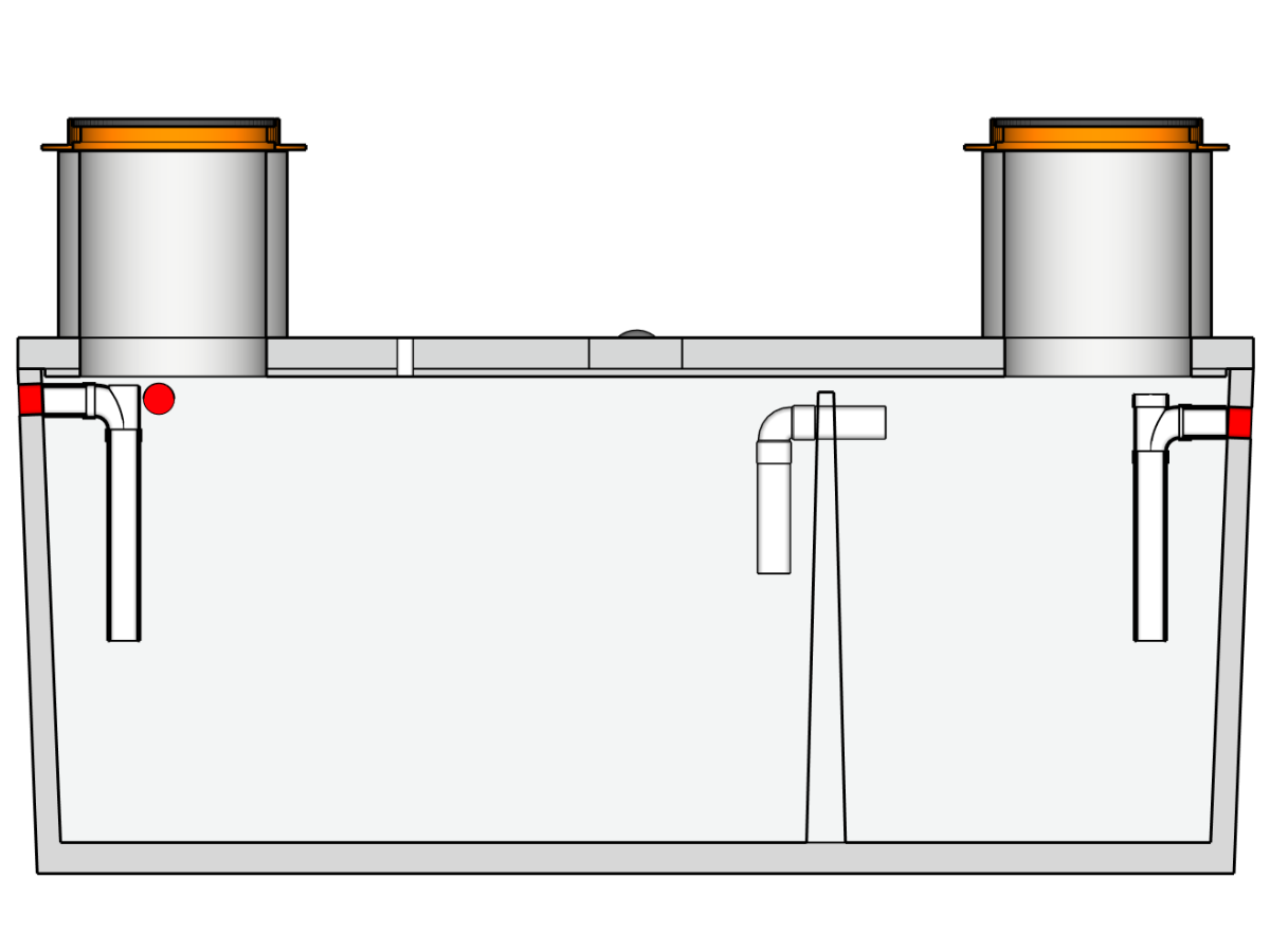 1500 Gallon Sand/Oil Interceptor
