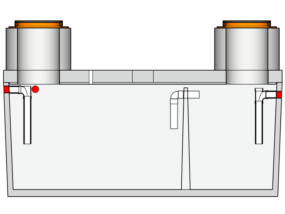 1500 Gallon Traffic Rated Sand/Oil Interceptor